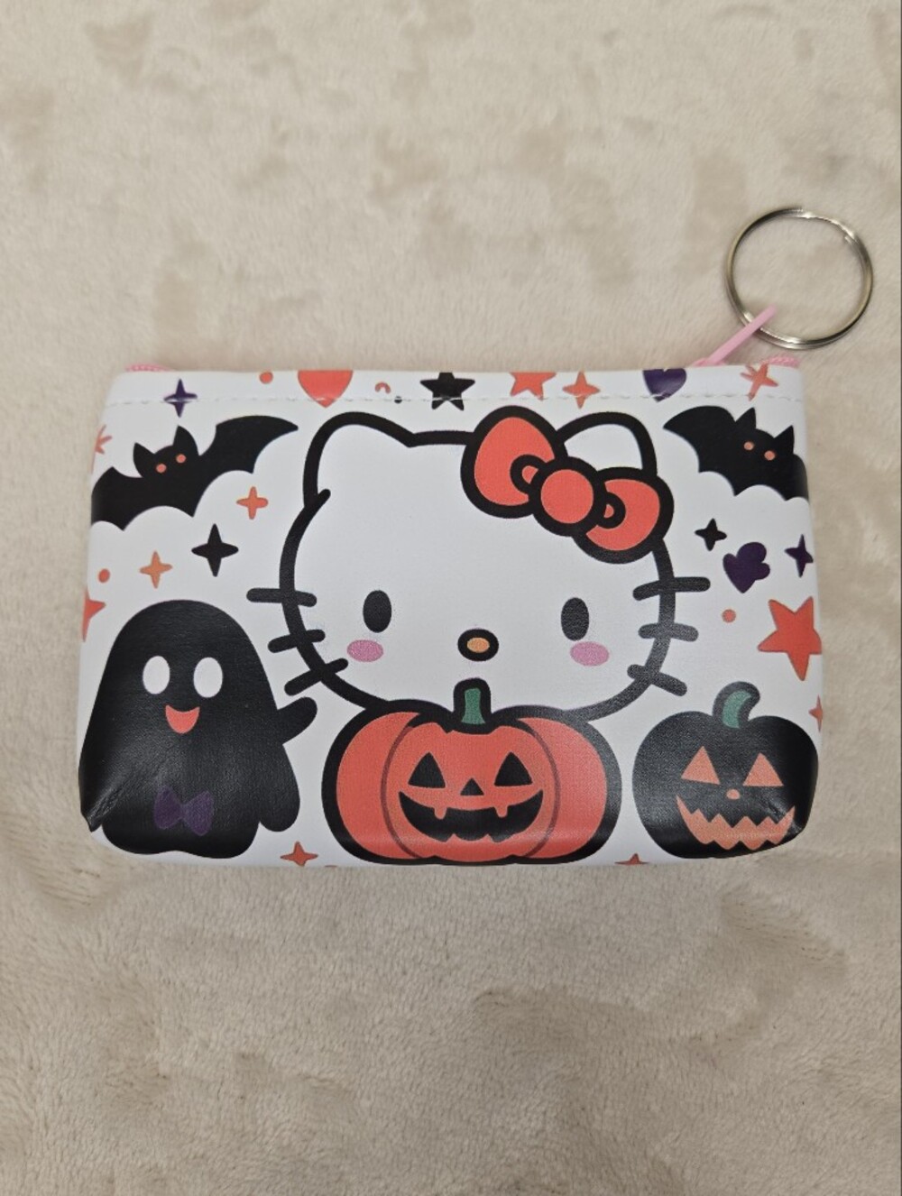 Hello Kitty Halloween Coin Purse Black, White & Orange